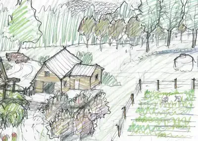 Illustration and Permaculture Design for Singing Farm